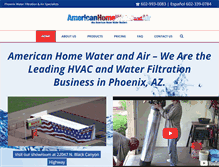 Tablet Screenshot of americanhomewater.com